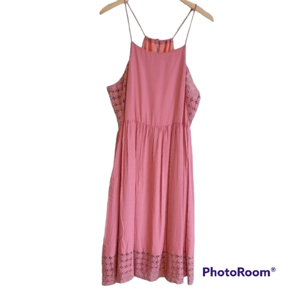 Doe & Rae Dress Sleeveless Crochet Lace Sz M/L - Picture 1 of 7